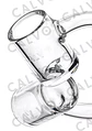 Calvo Glass Banger Pro Base Plana - Macho 14mm - Miniatura 2