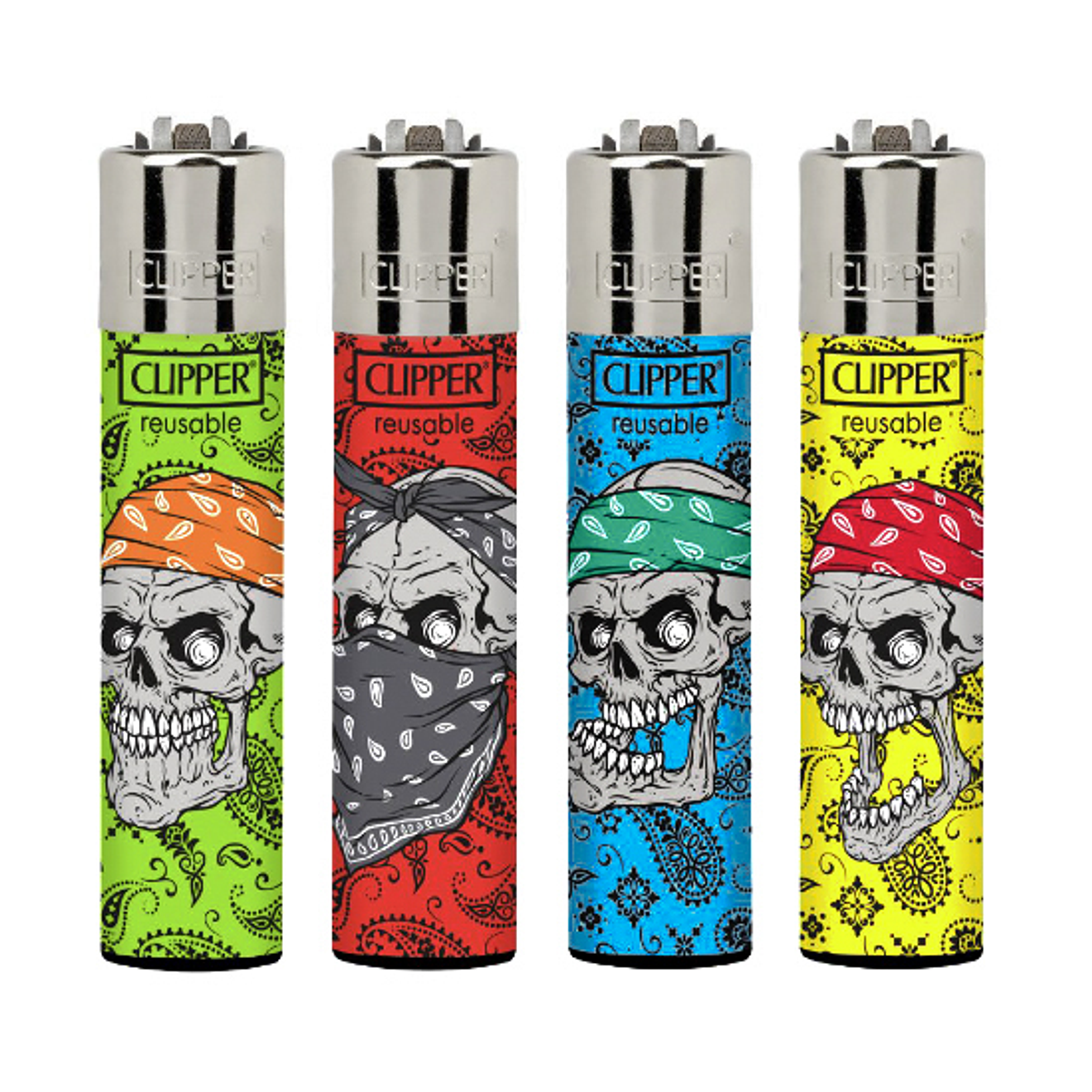 Encendedor Clipper Danger Skulls 1