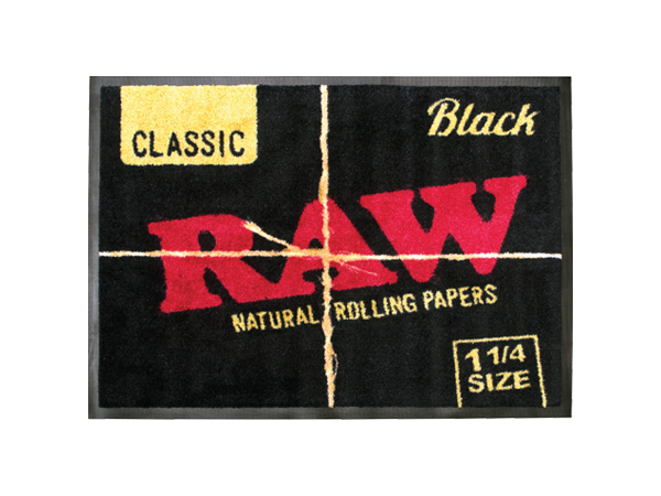 Raw Black Floor Mat