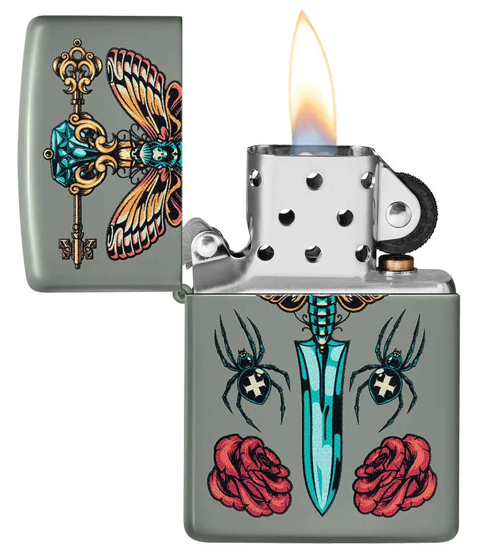 Encendedor Zippo Gothic Dagger Design 3