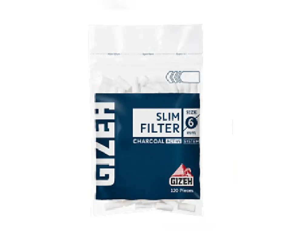 Filtros Gizeh Slim Con Carbón Activo 6mm 1