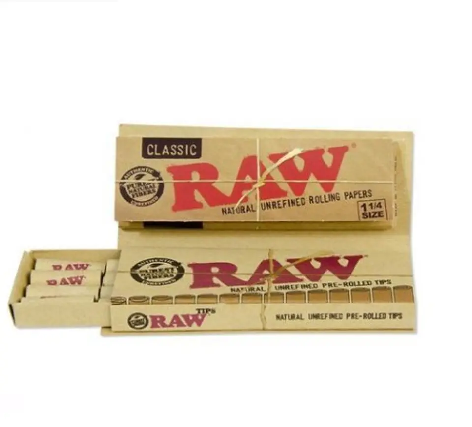 Papelillos Raw Connoisseur 1 1/4 +  Pre Rolled Tips  1