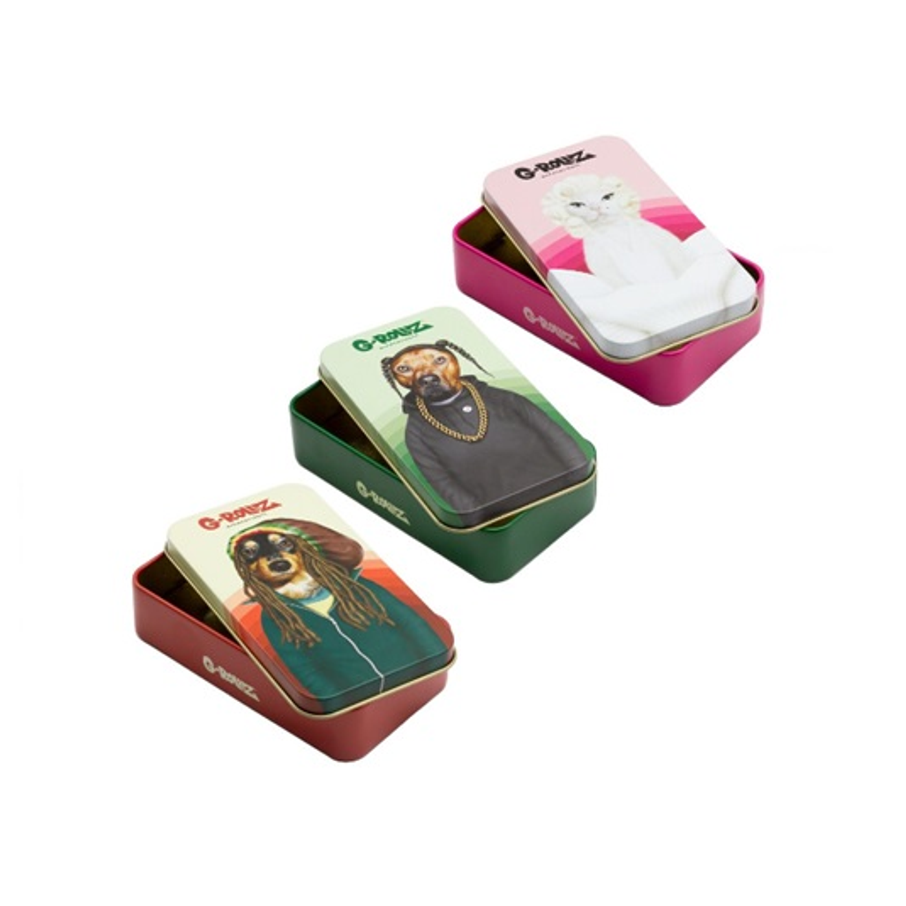 G-Rollz Cajita Metálica Mediana Pets 3