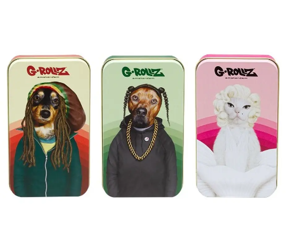 G-Rollz Cajita Metálica Mediana Pets 1