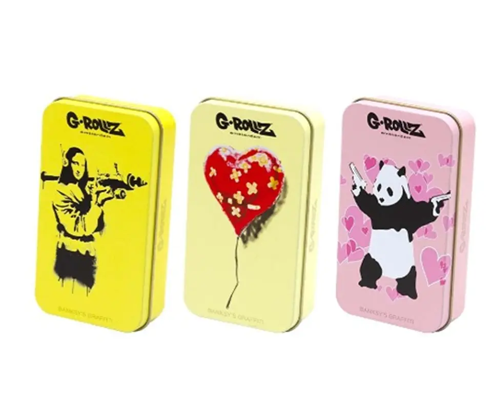 G-Rollz Cajita Metálica Mediana Banksy 2