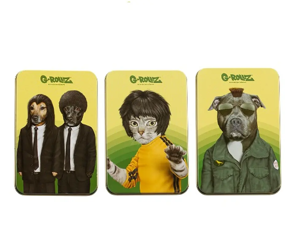 G-Rollz Cajita Metálica Grande Pets 1