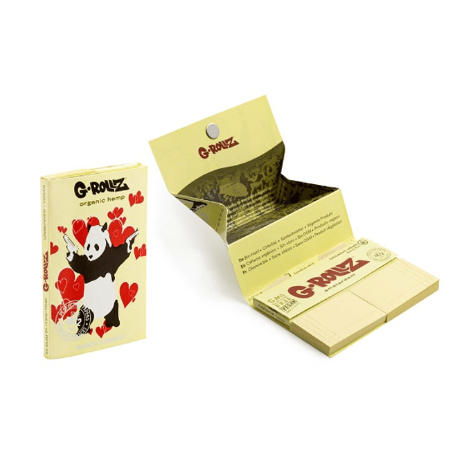 G-Rollz Bio Organic Hemp Papelillos 1 1/4 + Boquillas + Bandeja 3