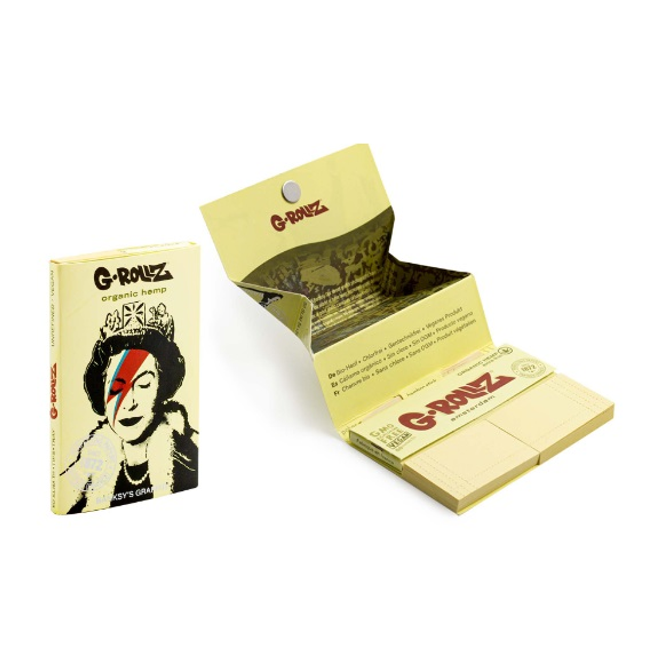 G-Rollz Bio Organic Hemp Papelillos 1 1/4 + Boquillas + Bandeja 1