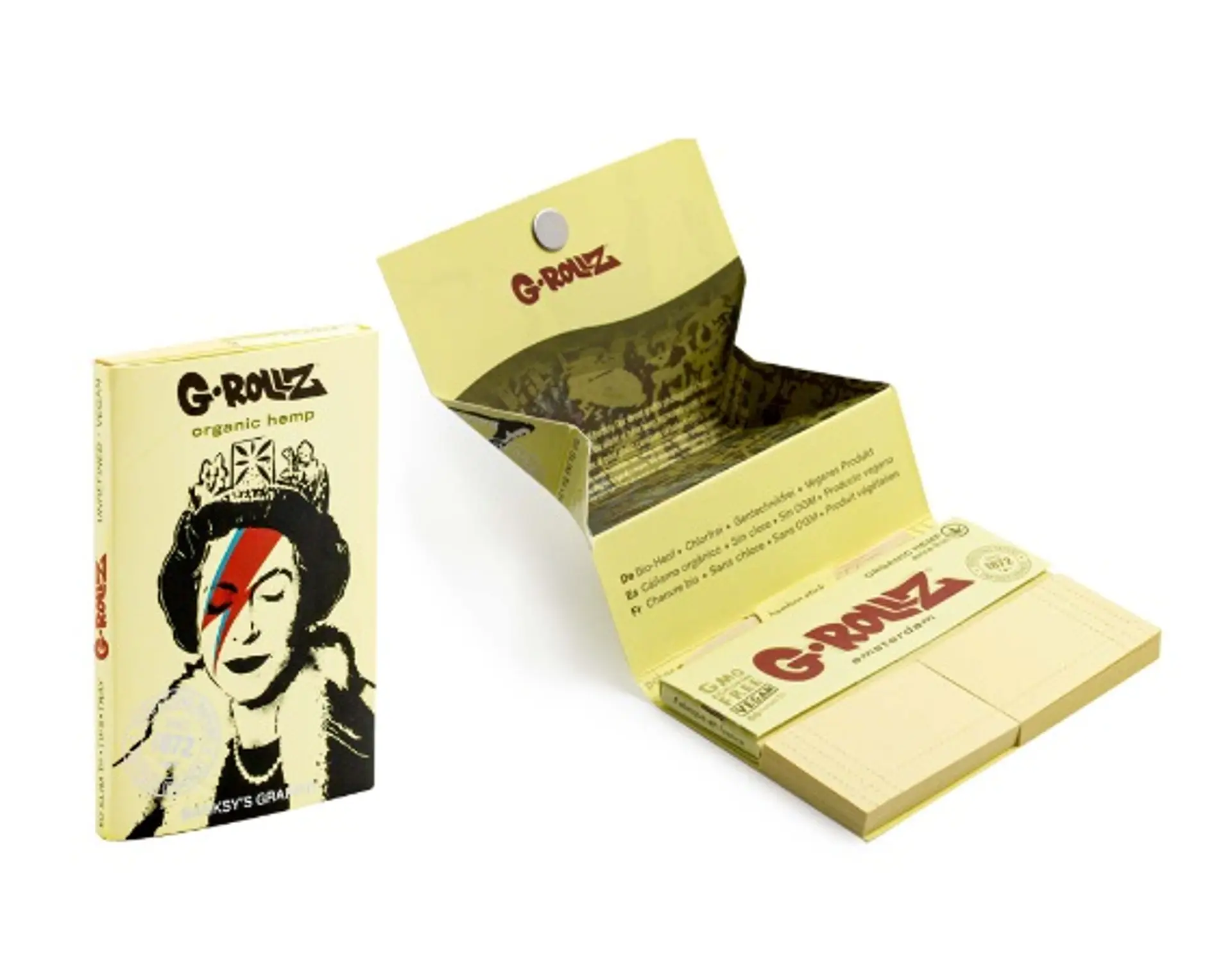 G-Rollz Bio Organic Hemp Papelillos 1 1/4 + Boquillas + Bandeja 1