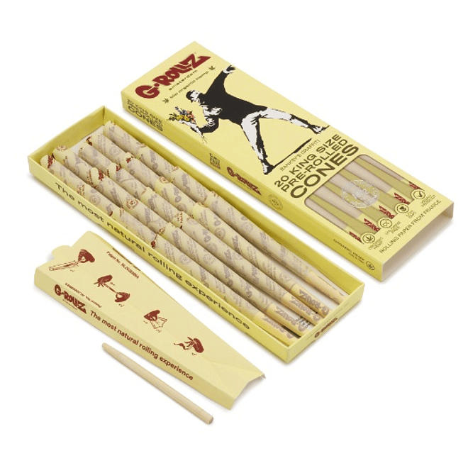 G-Rollz 20 Conos Pre Enrolados Bio Organic Hemp King Size 1