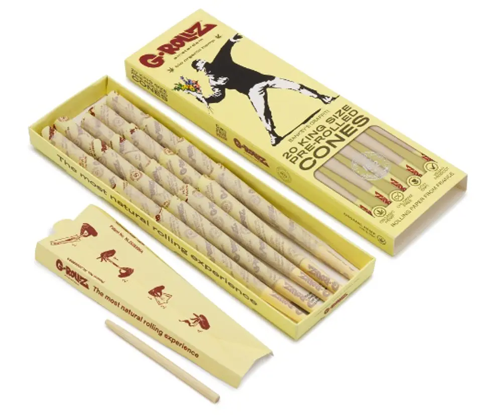 G-Rollz 20 Conos Pre Enrolados Bio Organic Hemp King Size 1