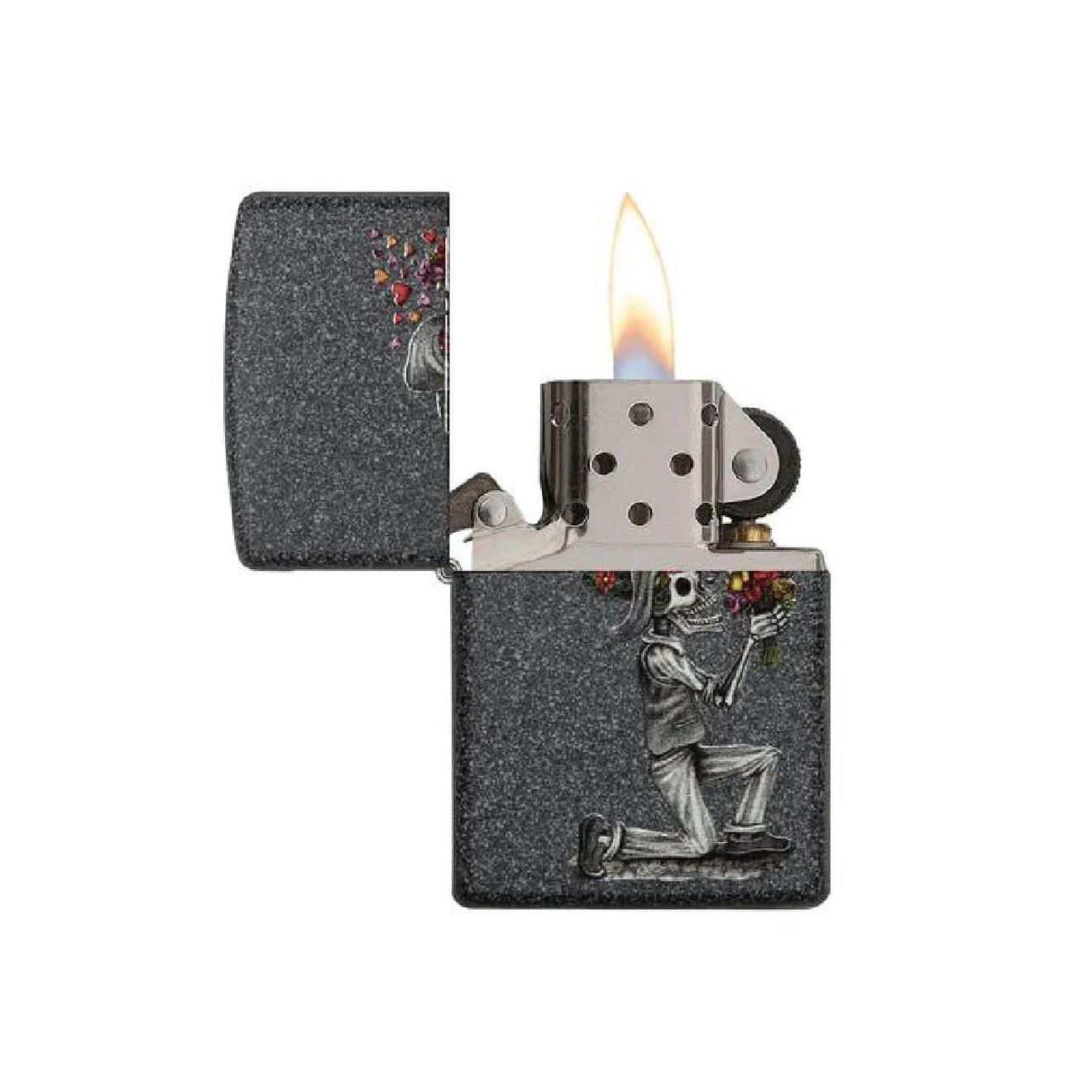 Set Encendedores Zippo Iron Stone Couple 4