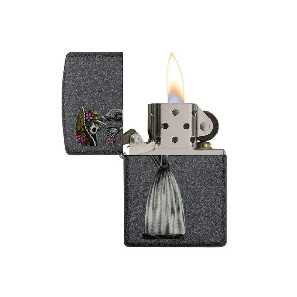 Set Encendedores Zippo Iron Stone Couple 5