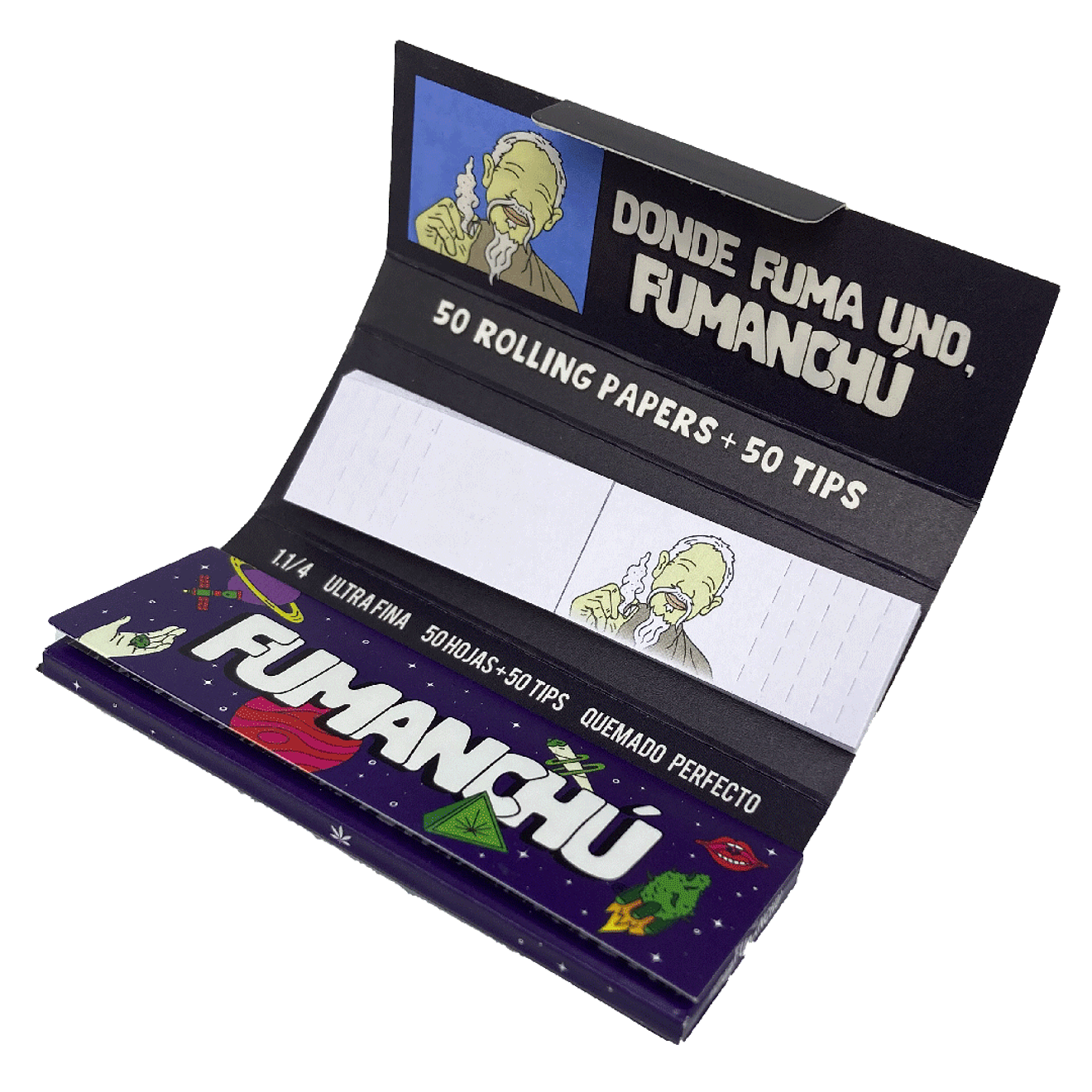 Fumanchú Papelillos 1 1/4 + Boquillas 1