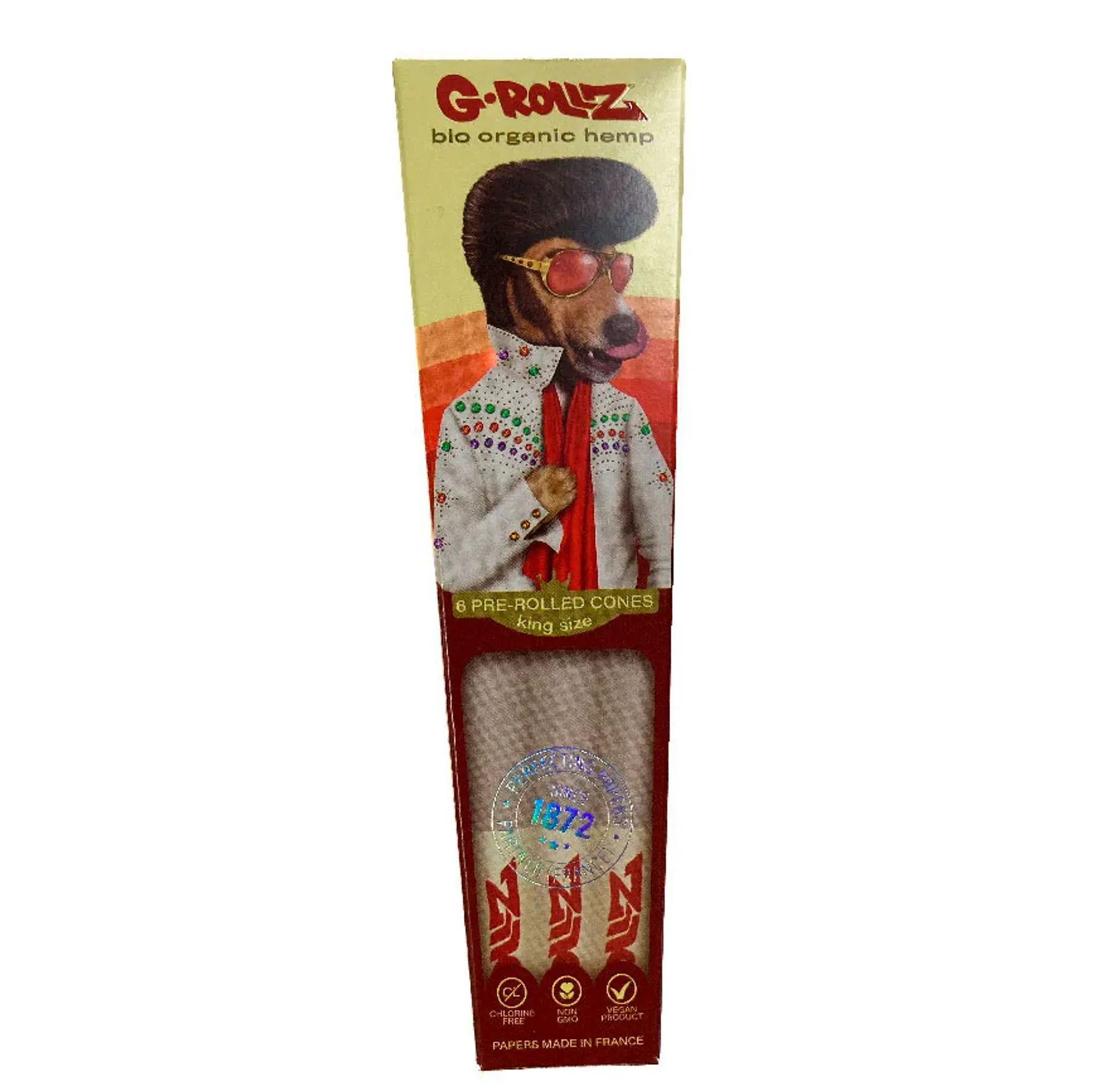 G-Rollz 6 Conos Pre Enrolados Bio Organic Hemp King Size 2
