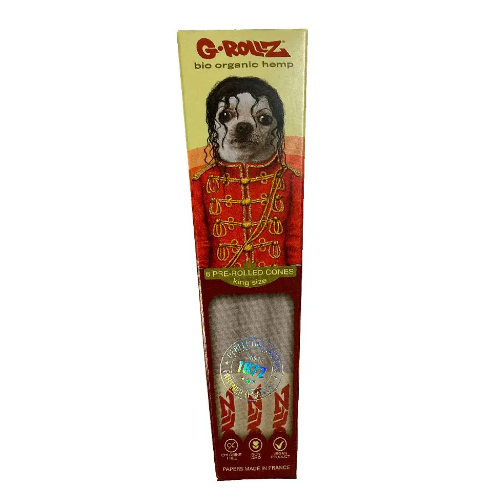 G-Rollz 6 Conos Pre Enrolados Bio Organic Hemp King Size 3