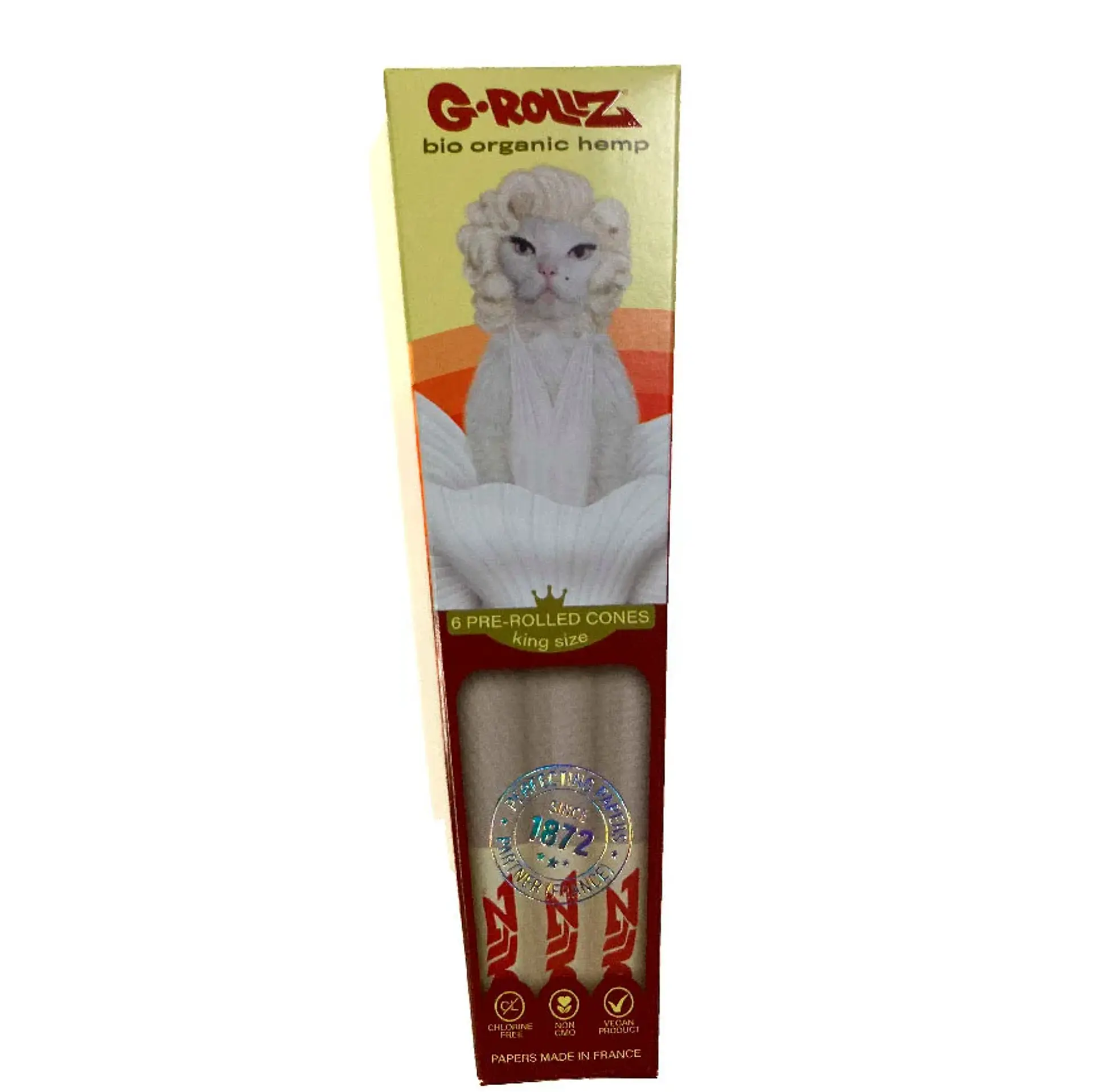 G-Rollz 6 Conos Pre Enrolados Bio Organic Hemp King Size 4