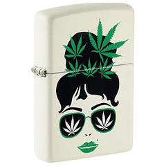 Encendedor Zippo Girl Cannabis Design