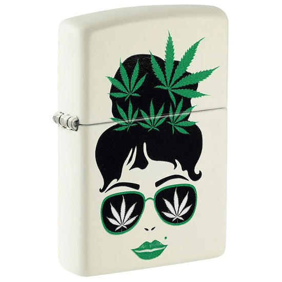 Encendedor Zippo Girl Cannabis Design 1