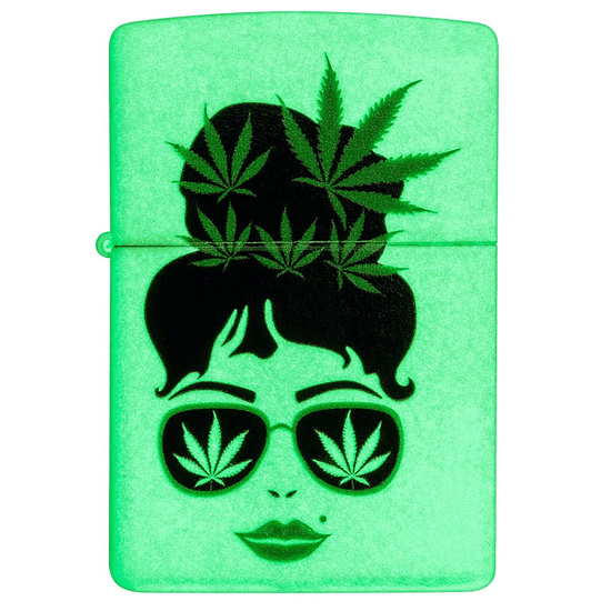 Encendedor Zippo Girl Cannabis Design 2