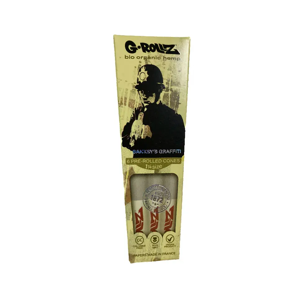 G-Rollz 6 Conos Pre Enrolados Bio Organic Hemp 1 1/4 4
