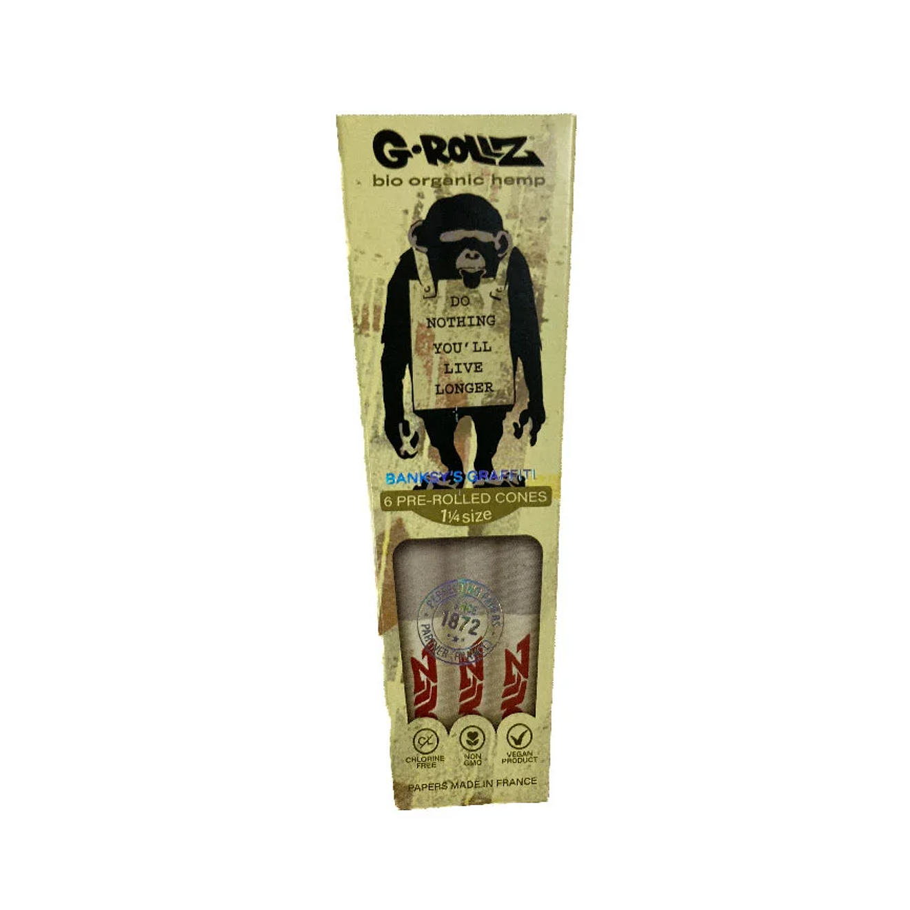 G-Rollz 6 Conos Pre Enrolados Bio Organic Hemp 1 1/4 2