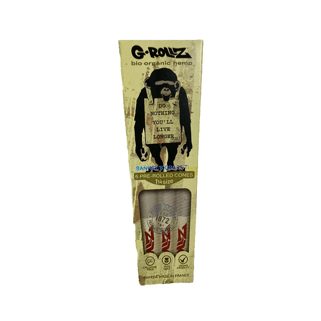 G-Rollz 6 Conos Pre Enrolados Bio Organic Hemp 1 1/4 2