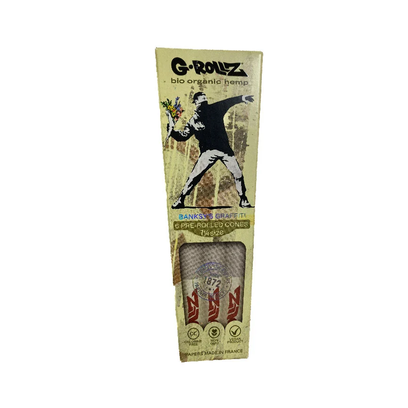 G-Rollz 6 Conos Pre Enrolados Bio Organic Hemp 1 1/4 3