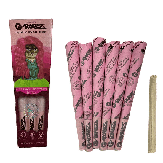 G-Rollz 6 Conos Pre-enrolados Pink 1 1/4 1