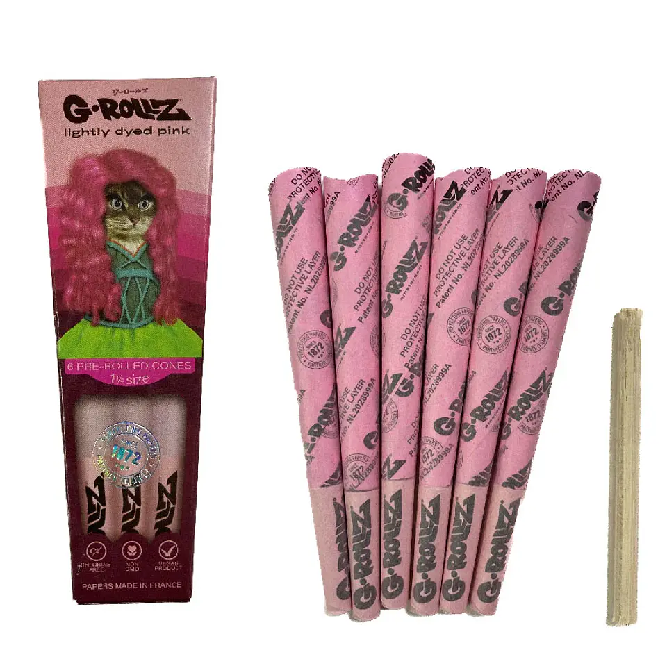 G-Rollz 6 Conos Pre-enrolados Pink 1 1/4 1