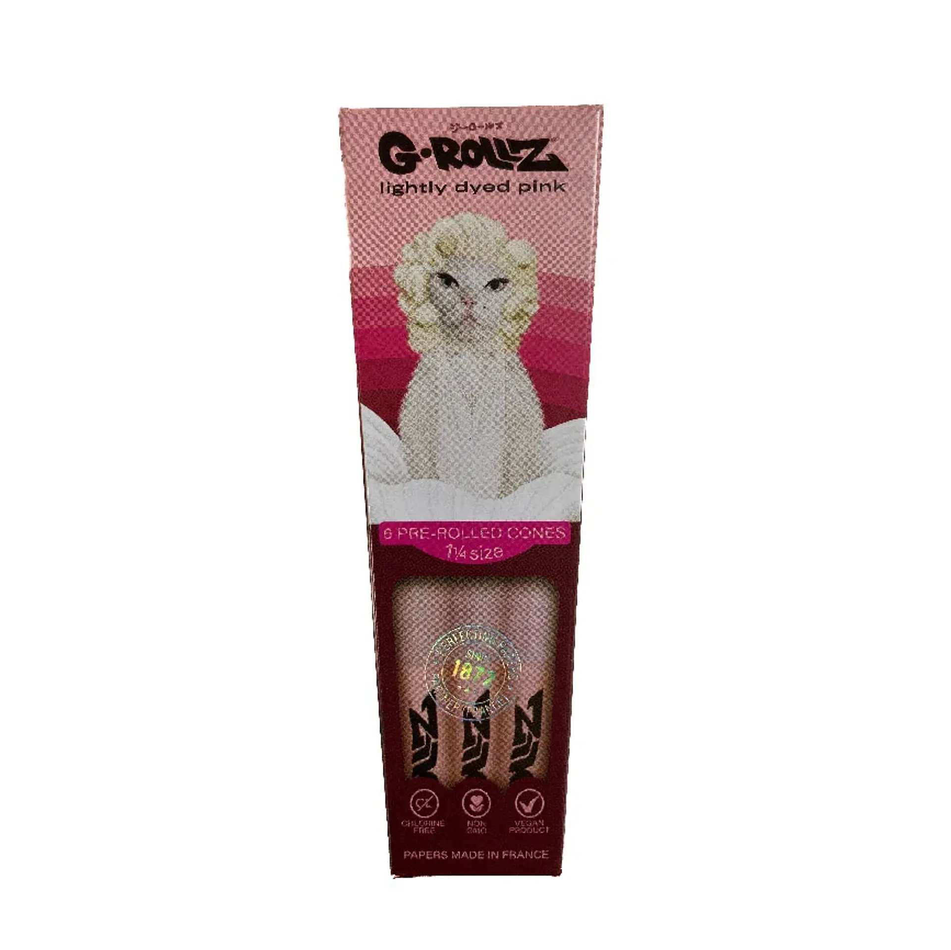 G-Rollz 6 Conos Pre-enrolados Pink 1 1/4 2