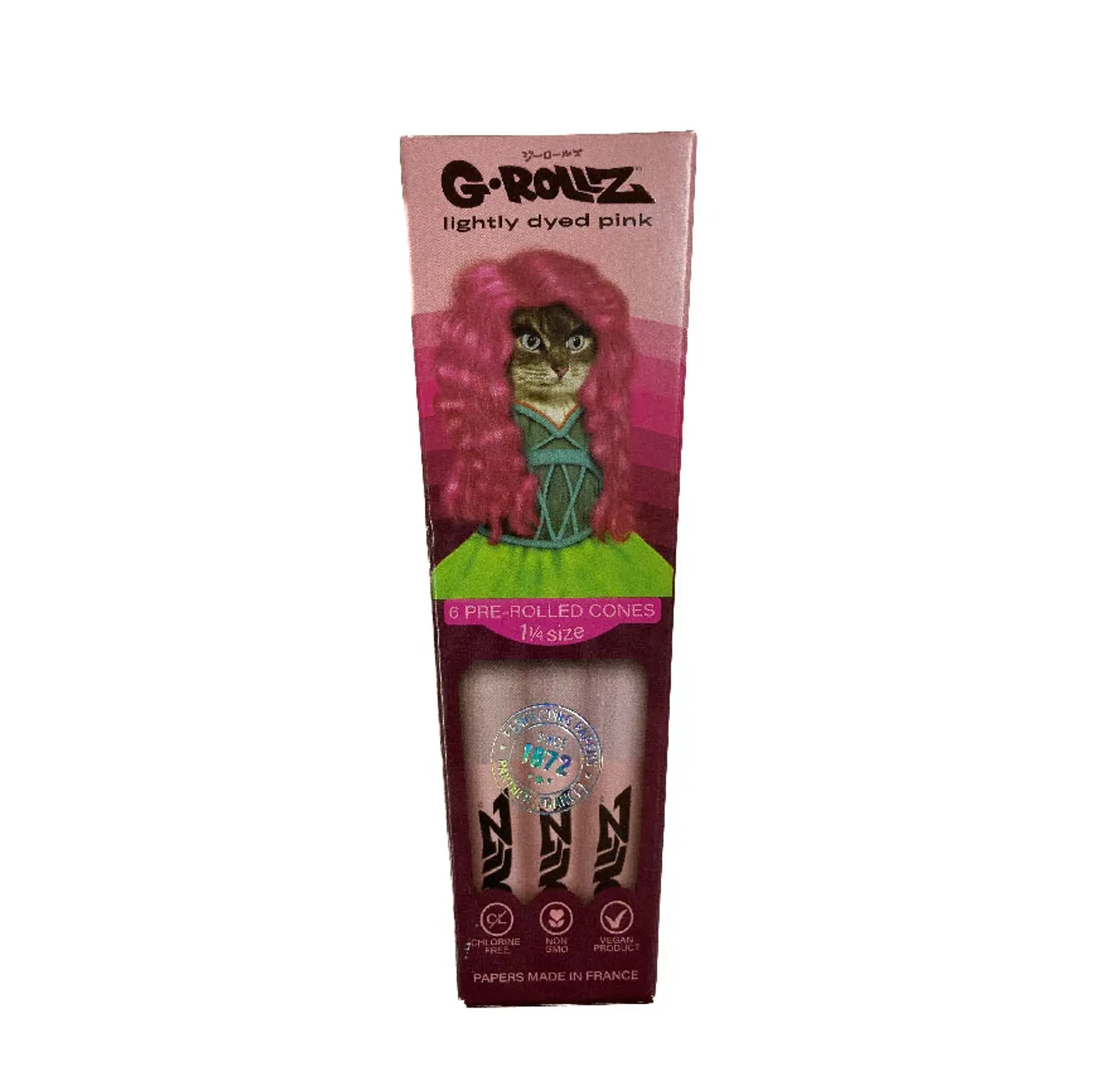 G-Rollz 6 Conos Pre-enrolados Pink 1 1/4 4
