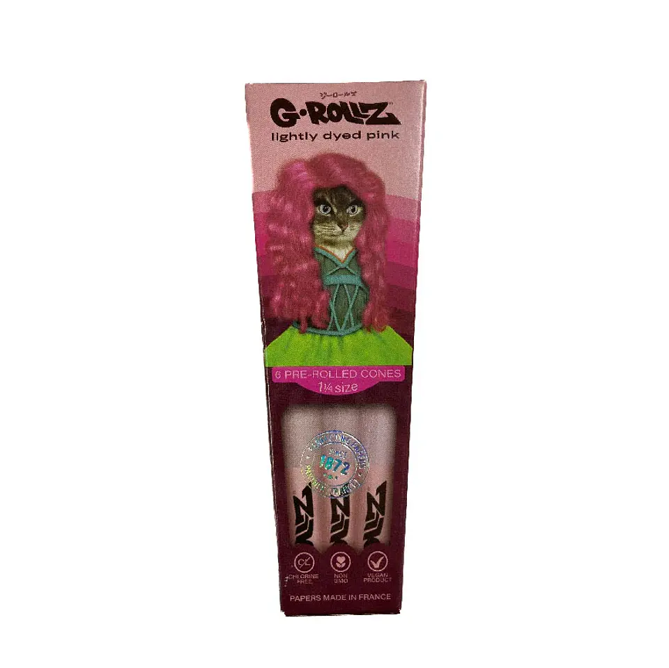 G-Rollz 6 Conos Pre-enrolados Pink 1 1/4 4