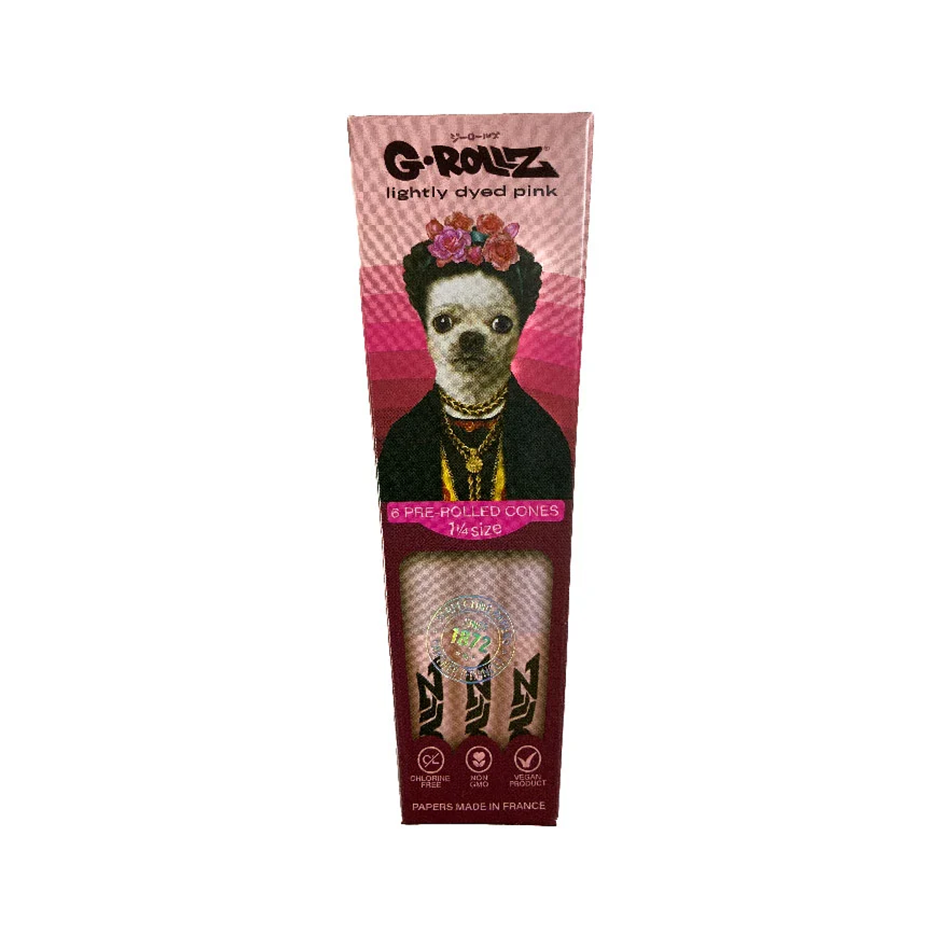 G-Rollz 6 Conos Pre-enrolados Pink 1 1/4 3