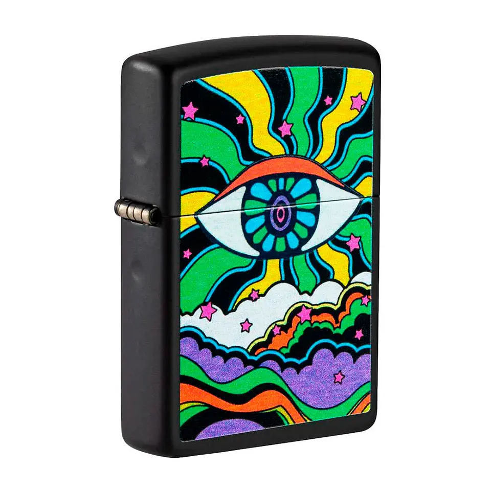 Encendedor Zippo Black Light Eye Design 2