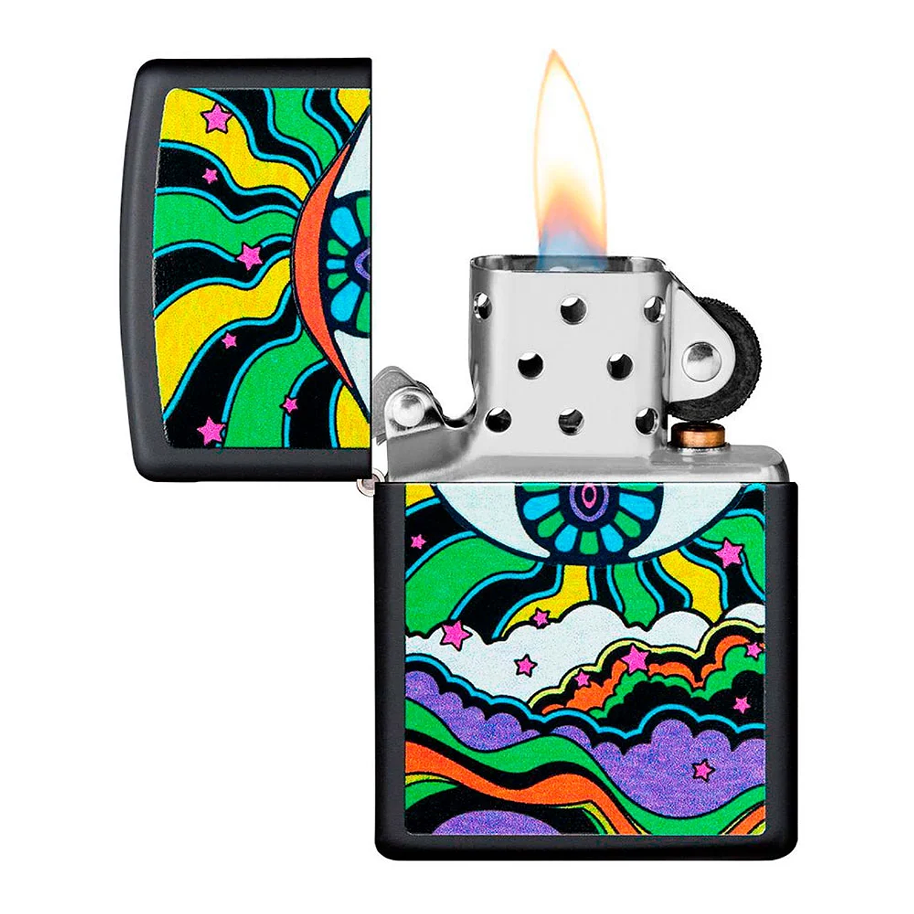 Encendedor Zippo Black Light Eye Design 3