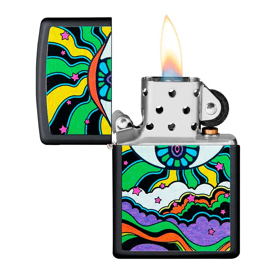 Encendedor Zippo Black Light Eye Design 3