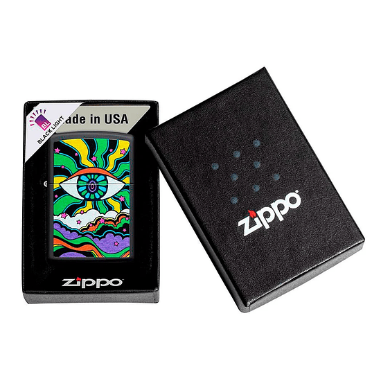 Encendedor Zippo Black Light Eye Design 4