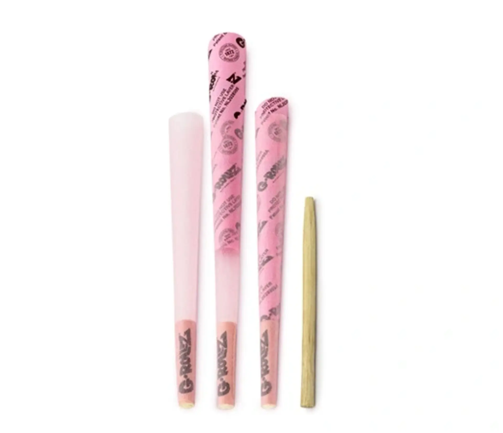 G-Rollz 20 Conos Pre Enrolados Lightly Dyed Pink King Size 4