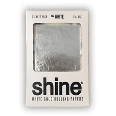 Shine®​ Pack 2 Papelillos de Oro Blanco 1 1/4