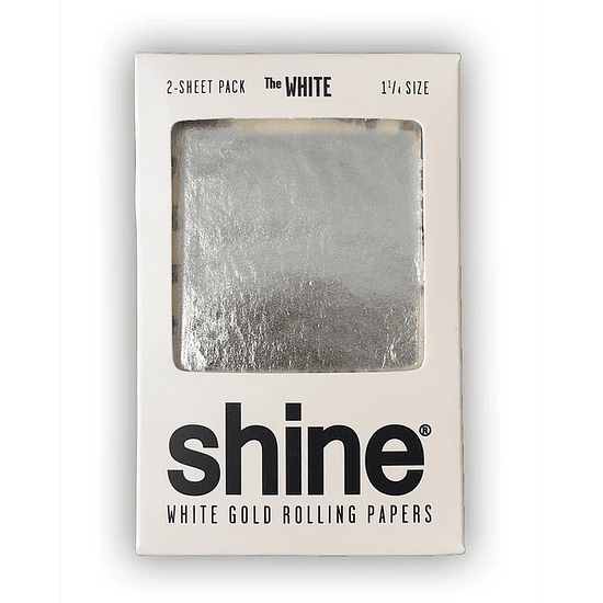 Shine®​ Pack 2 Papelillos de Oro Blanco 1 1/4 1