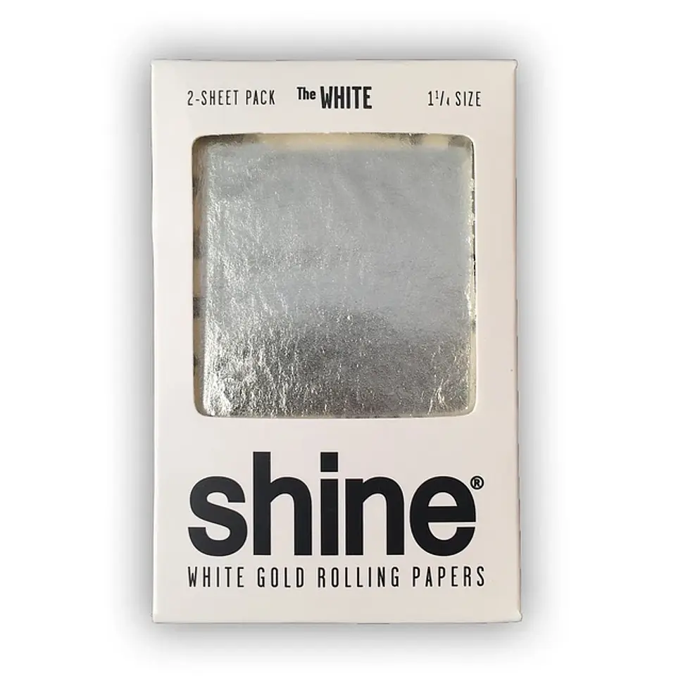 Shine®​ Pack 2 Papelillos de Oro Blanco 1 1/4 1