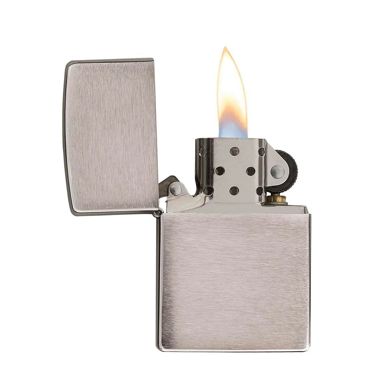 Encendedor Zippo Brushed Finish Chrome 2