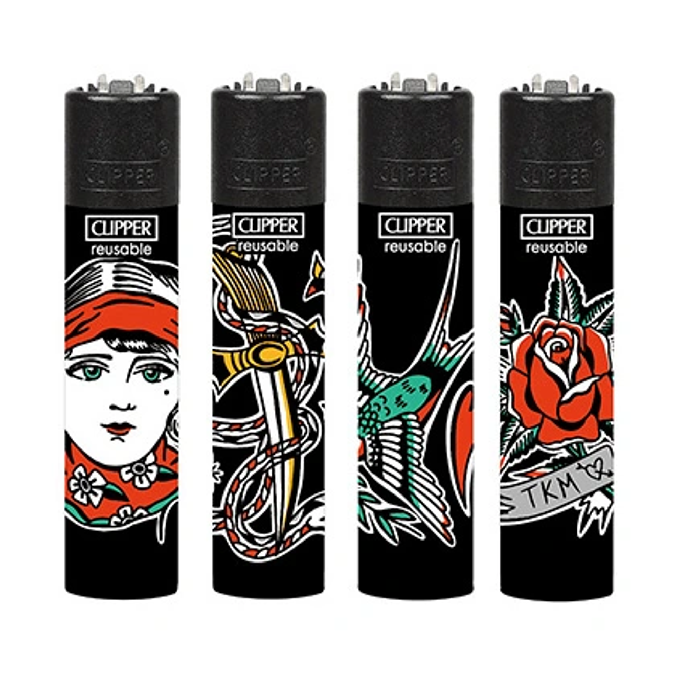 Encendedor Clipper Tattoo Chile 1