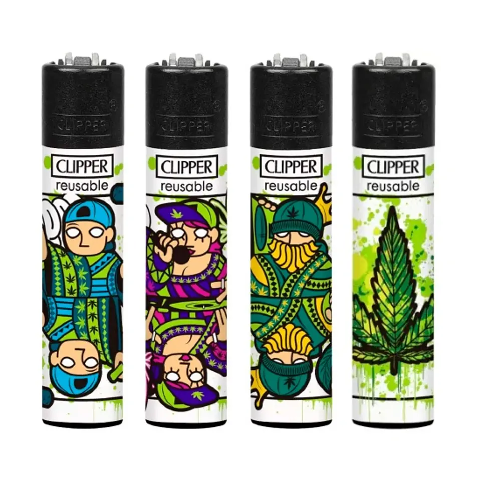 Encendedor Clipper Poker Weed 1