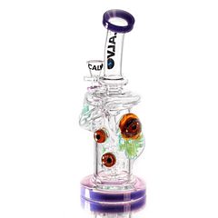 Calvo Glass Bong Big Eye Recycler Rig 24cm