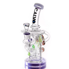 Calvo Glass Bong Big Eye Recycler Rig 24cm