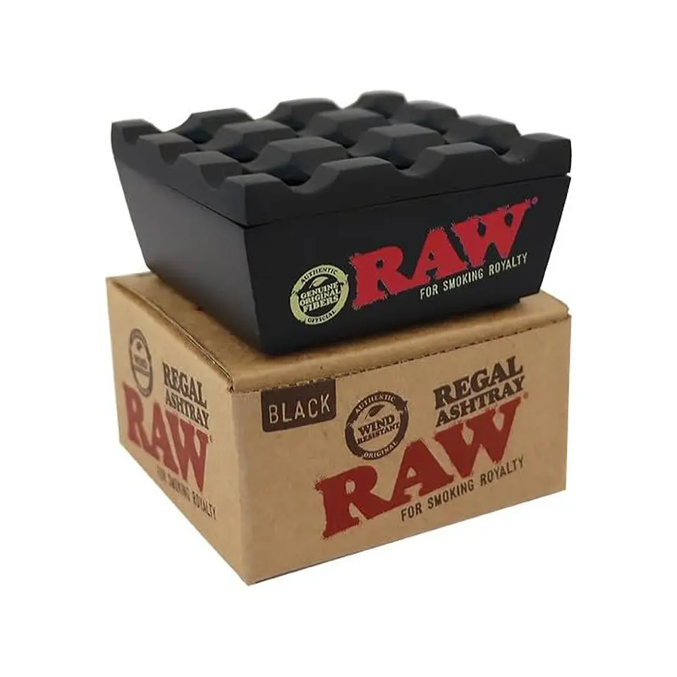 Cenicero Raw Regal Anti-viento Black 1