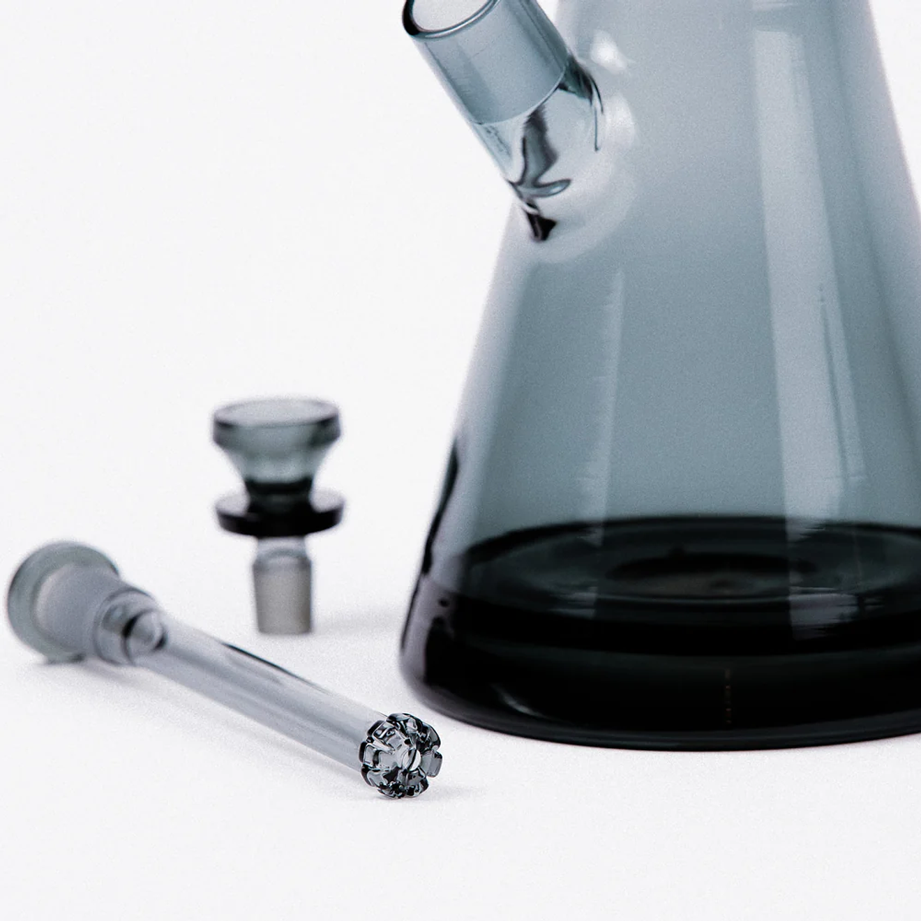 Marley Natural Bong Smoked Glass Gold Stripe Decal 3