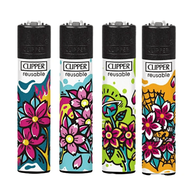 Encendedor Clipper Planet Flowers 3 1